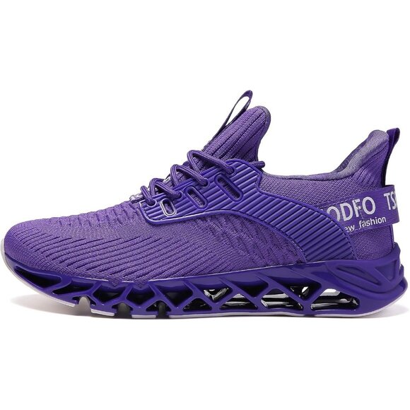 Women's Casual Sport Running Walking Tennis Athletic Sneakers Shoes All Purple - Picture 2 of 6